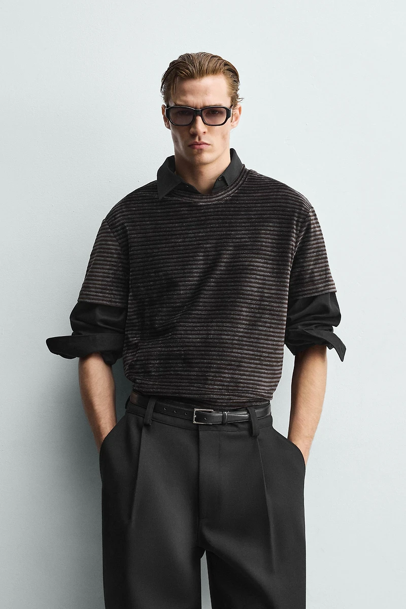 WASHED STRUCTURED T-SHIRT