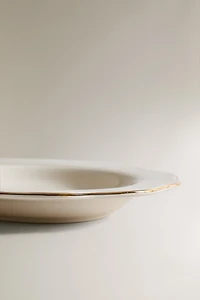 ASSIETTE À DESSERT PORCELAINE FILET