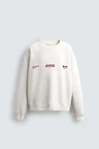 PRINTED TEXT SWEATSHIRT