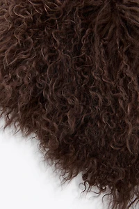 FAUX FUR LEATHER COLLAR