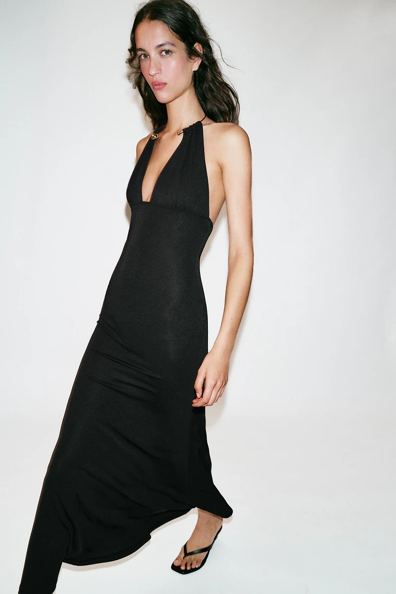 CHOKER HALTER DRESS