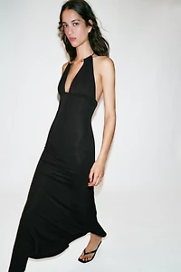 CHOKER HALTER DRESS