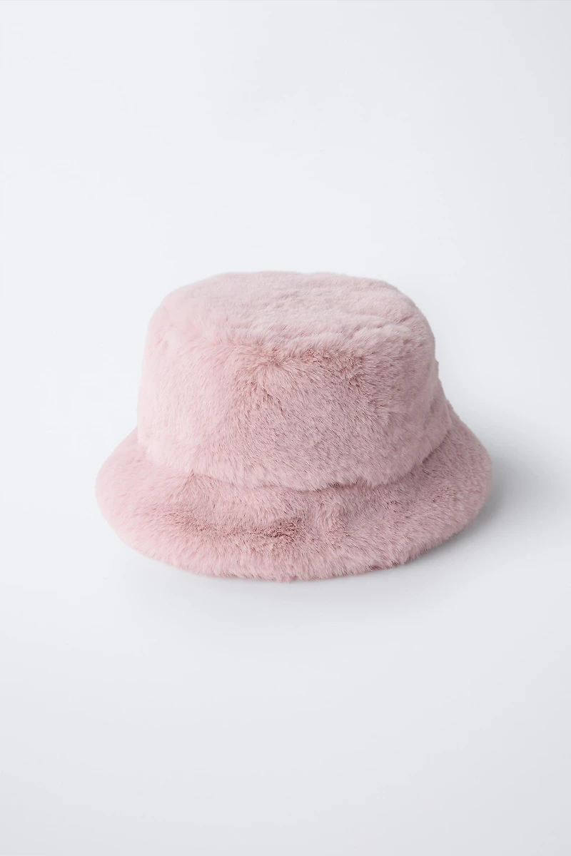 CHAPEAU BOB EFFET FOURRURE