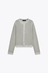 GILET EN MAILLE EFFET DÉGRADÉ