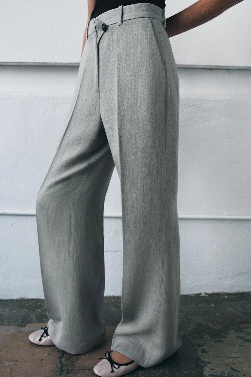 FLARE TEXTURED PANTS ZW COLLECTION