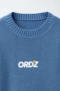 TEXT KNIT SWEATER
