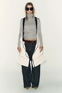 LONG RUBBERIZED WINDPROOF HOODIE ANORAK