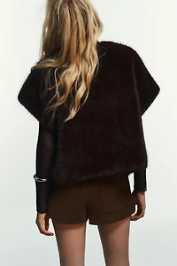 FAUX FUR VEST