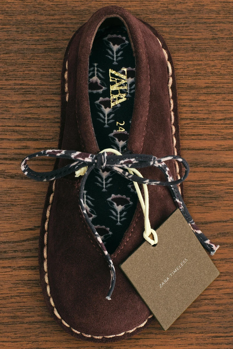 ZARA TIMELESS - LEATHER BALLET FLATS