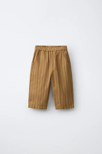 PANTALON BAGGY À RAYURES