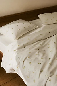 LINEN AND COTTON MIMOSA DUVET COVER