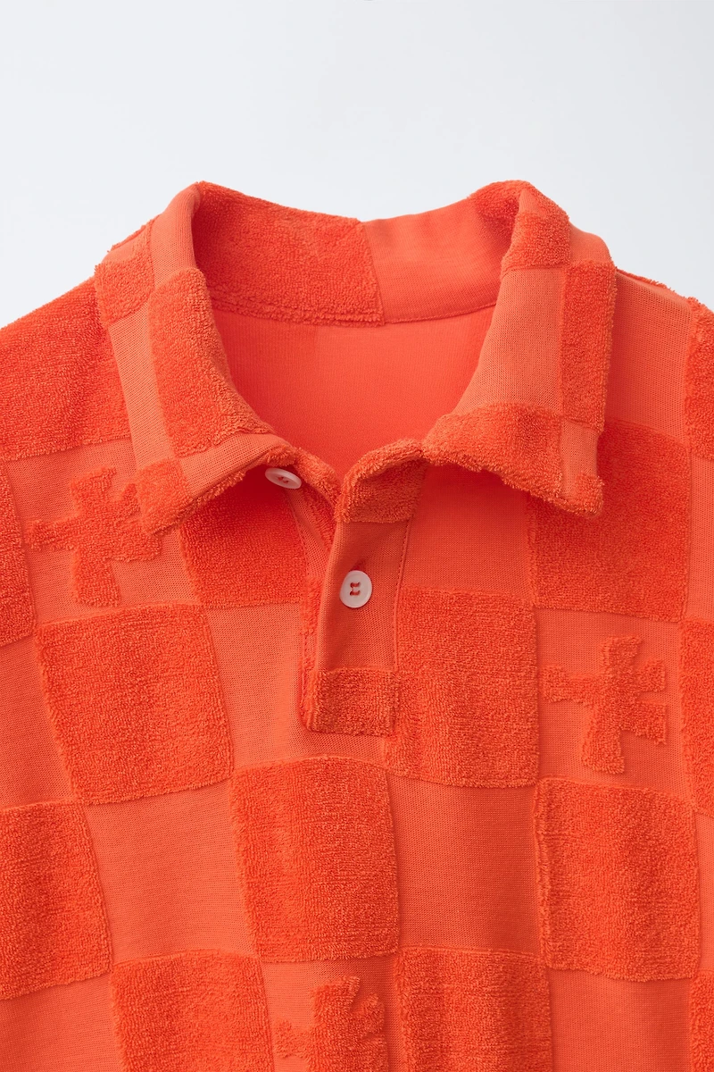 POLO EFFET ÉPONGE LOGO