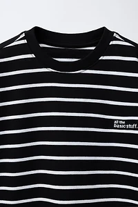 T-SHIRT HEAVY WEIGHT À RAYURES