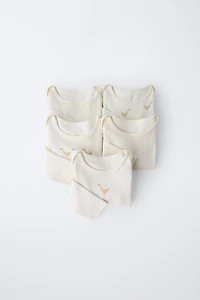 FIVE-PACK OF GEESE BODYSUITS