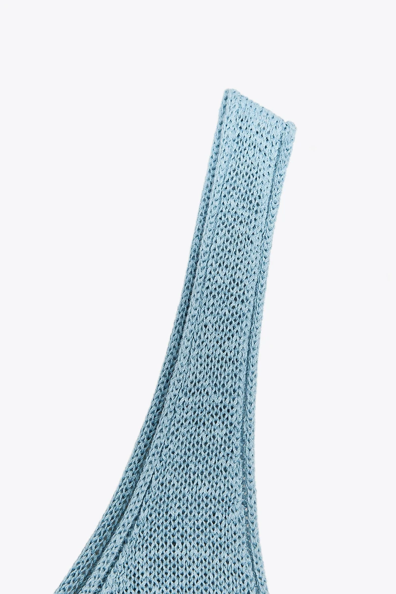 LINEN KNIT TOP