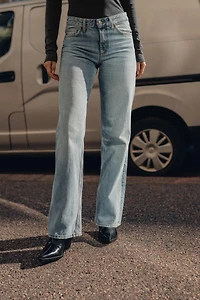 TRF MID-RISE WIDE LEG JEANS