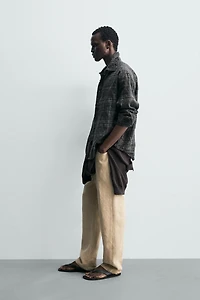 PLAID LINEN - COTTON SHIRT