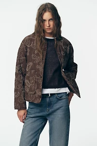 VESTE REMBOURRÉE BRODERIES GOMMÉES