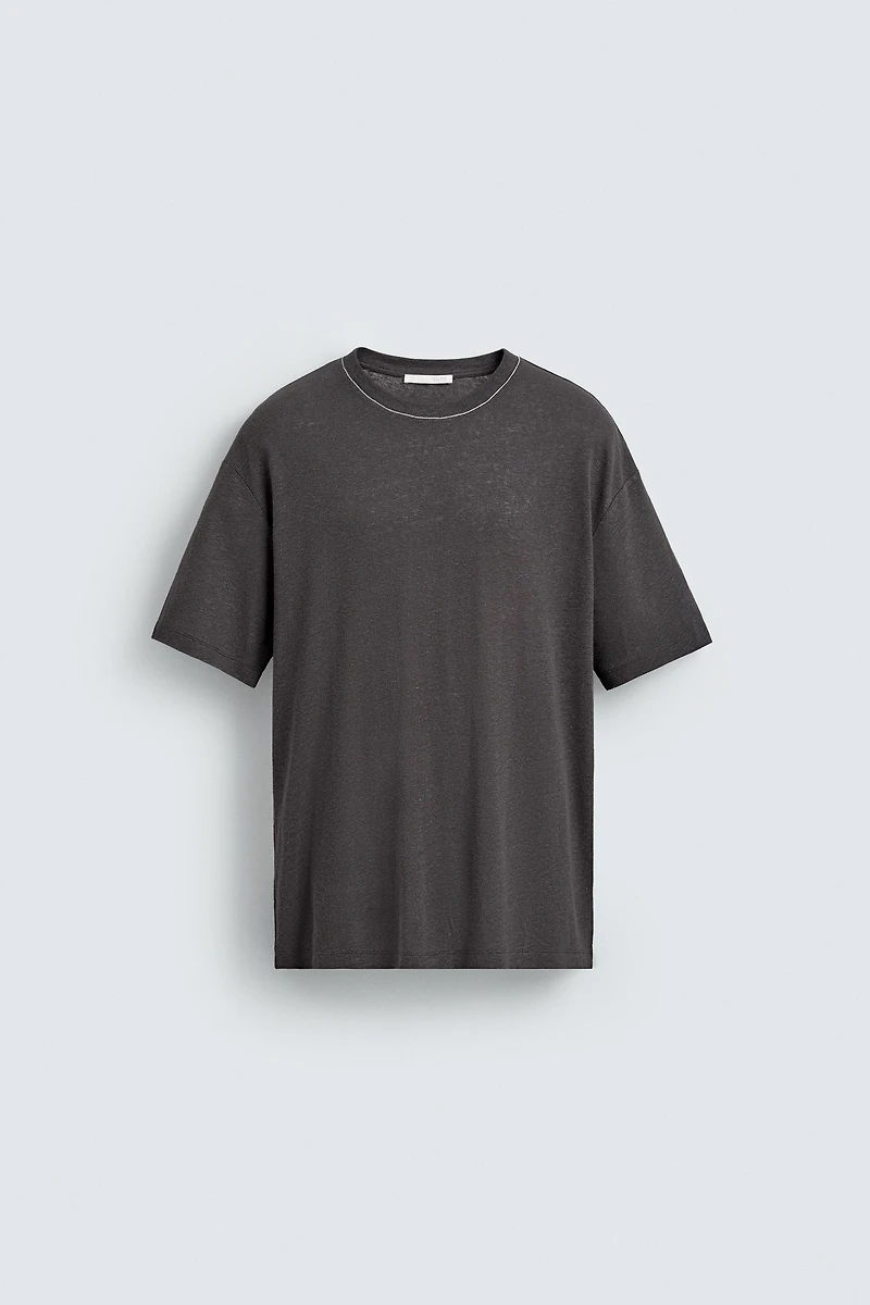 LINEN - VISCOSE T-SHIRT