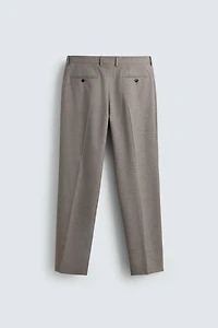 PANTALON DE COSTUME REGULAR FIT STRUCTURÉ