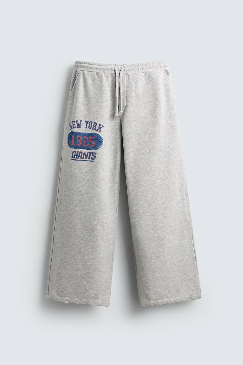 NFL NEW YORK GIANTS WIDE FIT JOGGER PANTS