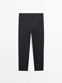 Flannel trousers with darts - LIMITED