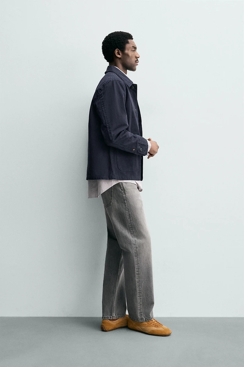 REGULAR FIT DENIM OVERSHIRT