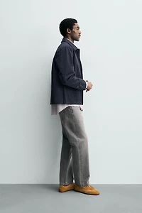 REGULAR FIT DENIM OVERSHIRT