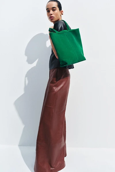 SUEDE SHOPPER BAG