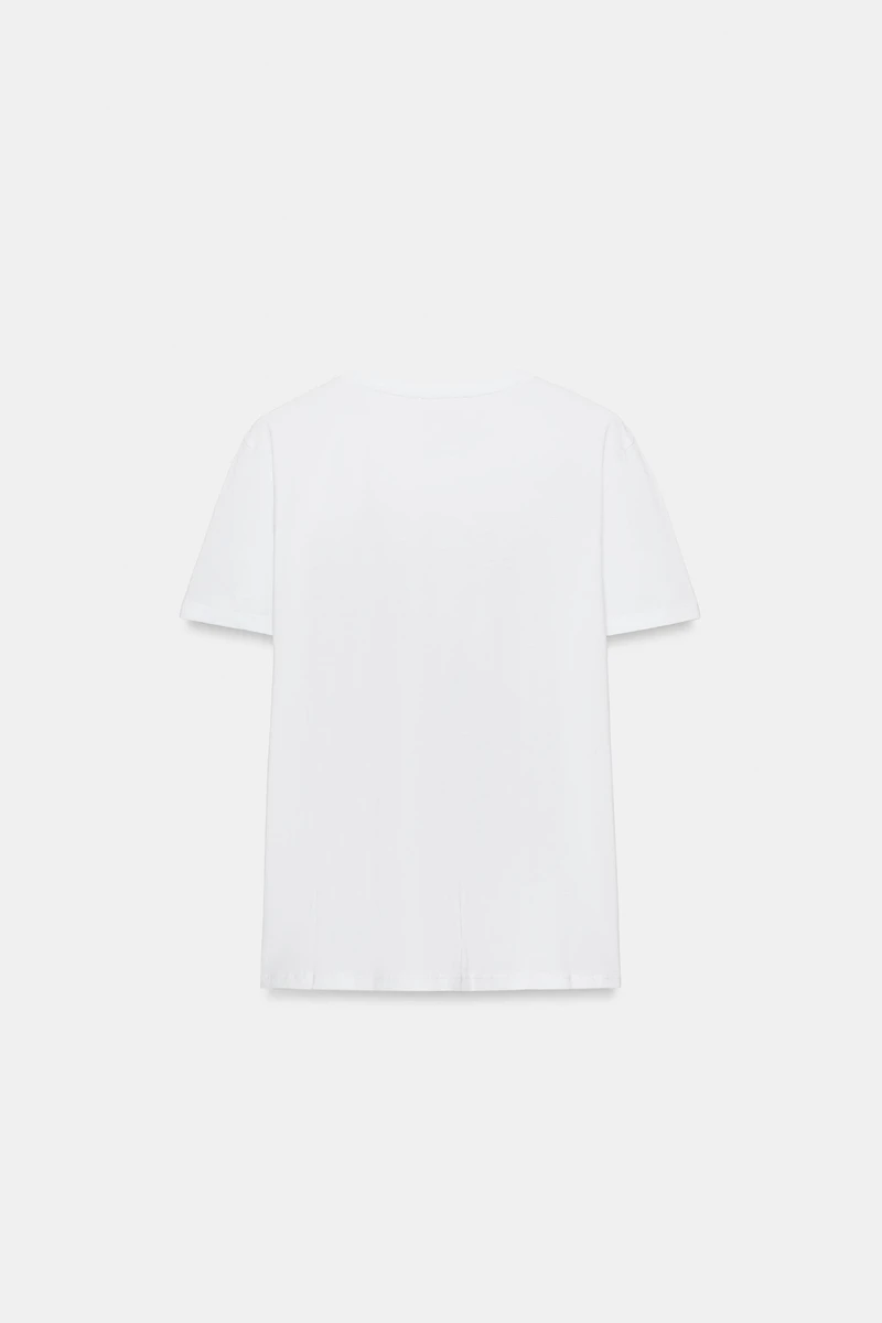 T-SHIRT IMPRIMÉ MÉTALLISÉ