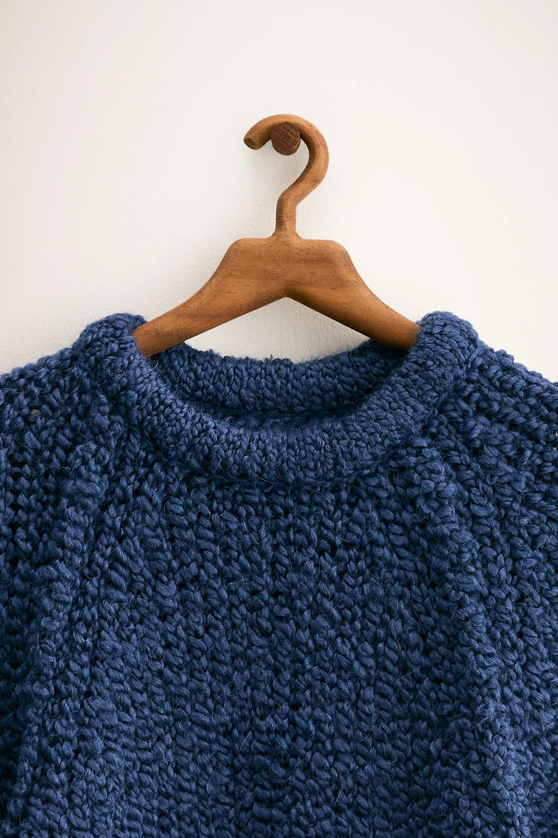 ZARA TIMELESS - PULL EN MAILLE ÉPAISSE AVEC LAINE ET ALPAGA