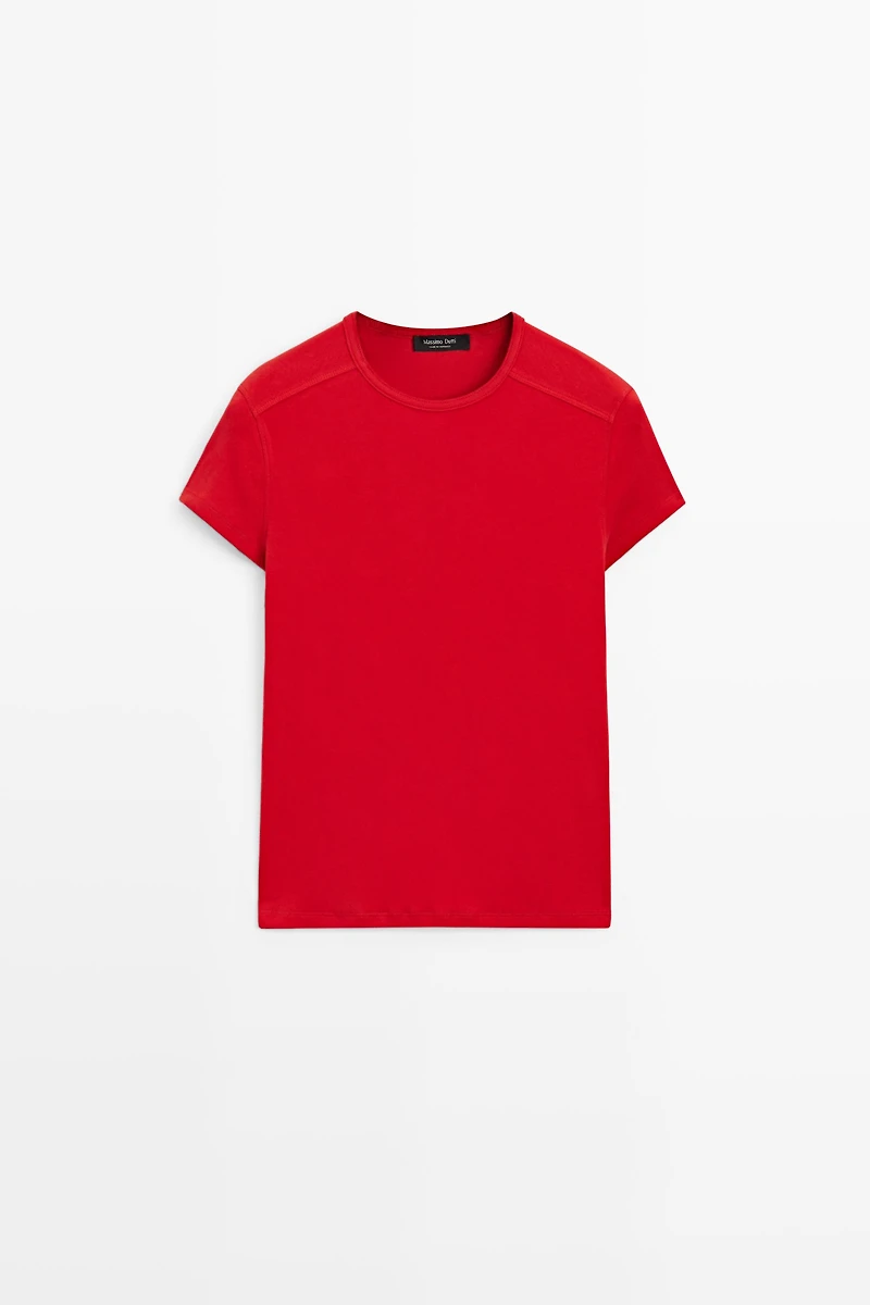 T-shirt manches courtes coton mélangé