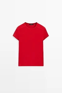 T-shirt manches courtes coton mélangé
