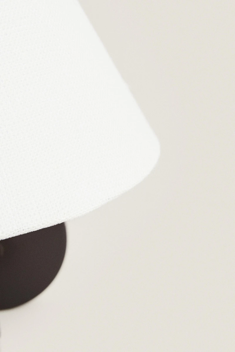 LAMP | LINEN LAMPSHADE WALL SCONCE