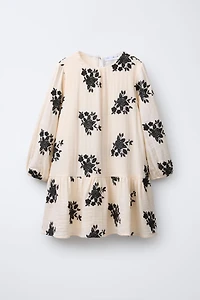 EMBROIDERED FLORAL DRESS