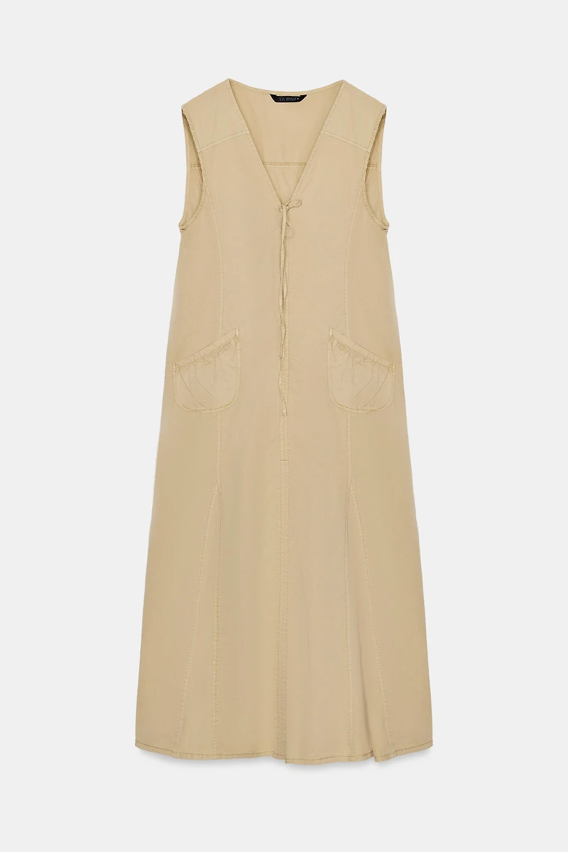 TRENCH MIDI DRESS