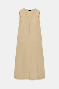 TRENCH MIDI DRESS