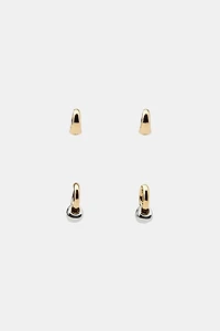 PACK OF COMBINED HOOP EARRINGS