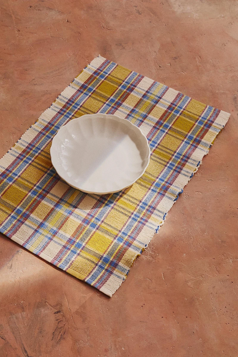 COTTON CHECK PLACEMAT (SET OF 2)