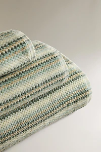 COTTON STRIPED BATH TOWEL