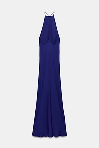 LONG HALTER DRESS