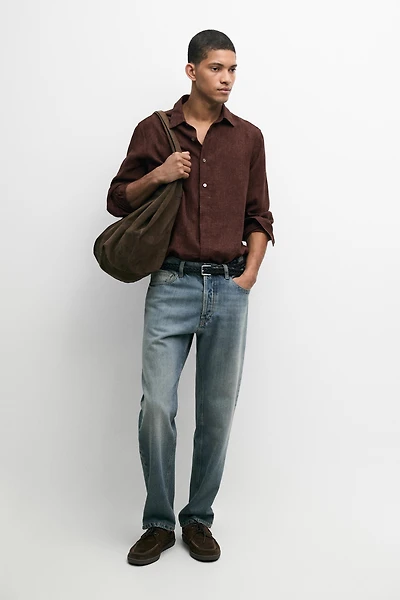 Straight-leg jeans