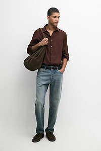 Straight-leg jeans