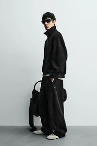 CORDUROY QUARTER-ZIP SWEATSHIRT