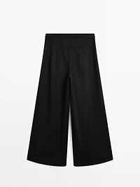 Palazzo trousers with tie