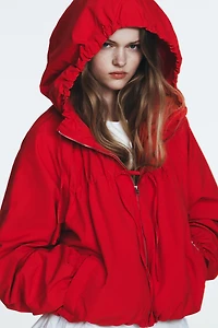 NYLON JACKET WITH TIES