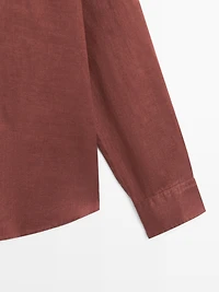 Slim fit 100% linen shirt