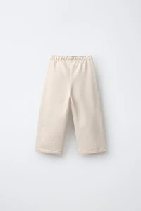 HEART TAPE WIDE LEG PANTS