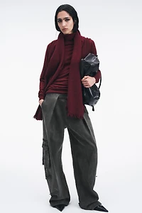 FOULARD UNI AVEC LAINE