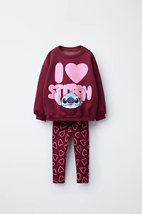 ENSEMBLE JOGGING SWEAT-SHIRT ET LEGGING CÔTELÉ LILO & STITCH © DISNEY